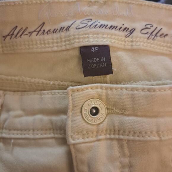Gloria‎ Vanderbilt High-rise All Around Slimming Capri Jeans Yellow Size 4 - Picture 4 of 7